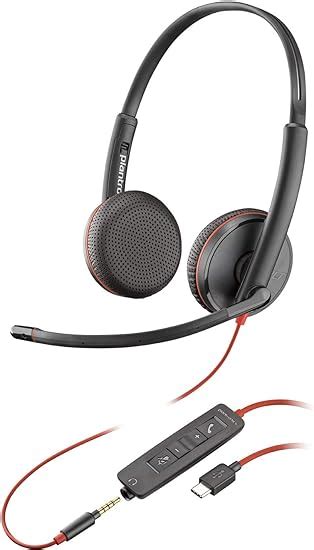 Plantronics Blackwire 3225 Usb C Headset On Ear Mono Headset Wired Electronics