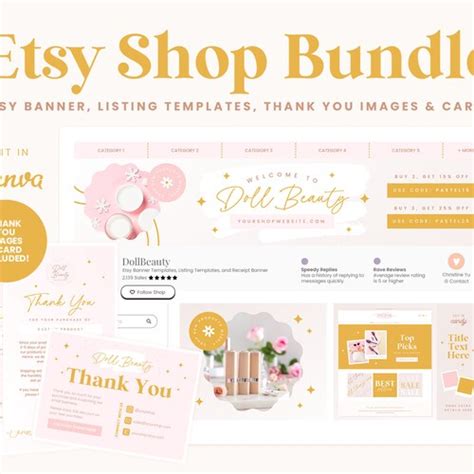 Etsy Shop Banner Kit Canva Etsy Banner Templates Etsy - Etsy 