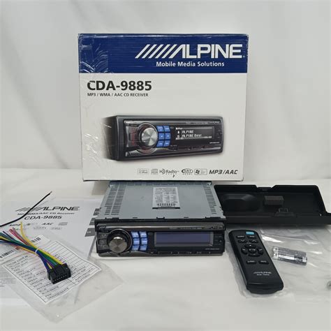 Rare Alpine CDA 9885 Audiophile CD MP3 Bluetooth Player Old School New