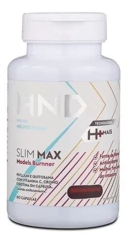 Slim Max Hnd Emagrecedor Psylium E Quitosana Rico Em Fibras