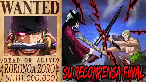 Oda Corrige La Nueva Recompensa De Zoro Y Es Mucho M S Alta La Super