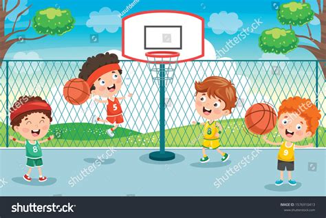 Basketball Court Kids Images: Browse 5,346 Stock Photos & Vectors Free ...