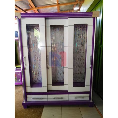 Jual Lemari Gamis 3 Pintu Kaca Shopee Indonesia