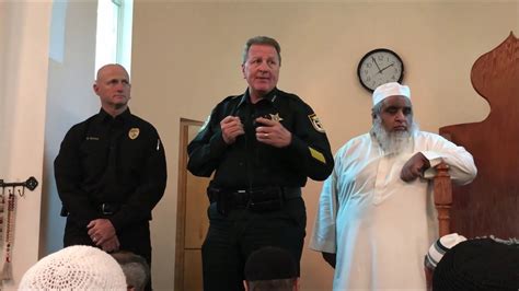 Osceola County Sheriff Russ Gibson At Masjid Taqwa Youtube