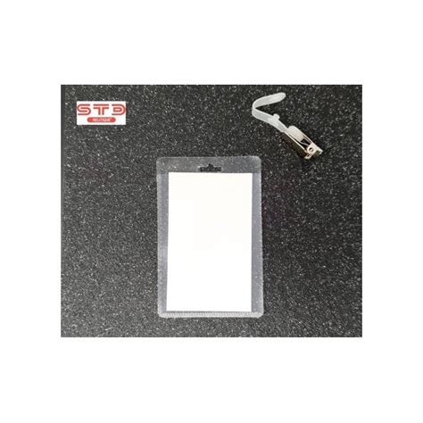 Kit Complet C Porte Badge Avec Trou Oblong Pince Attache Bretelle