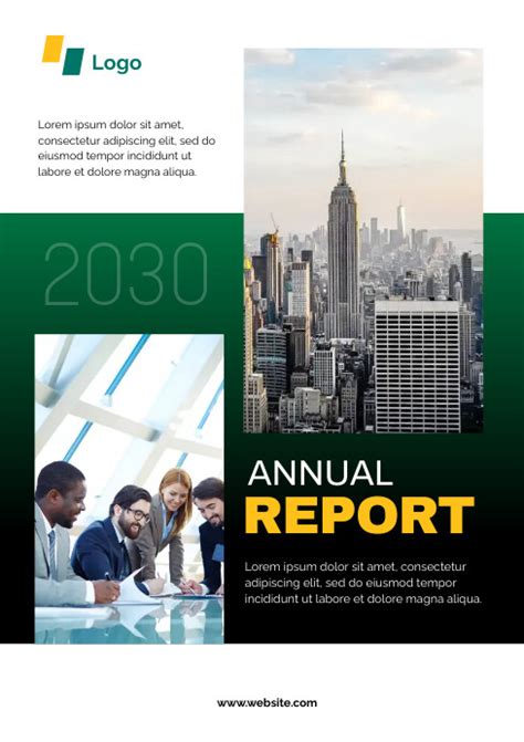 Plantilla De Annual Report Cover Template Postermywall