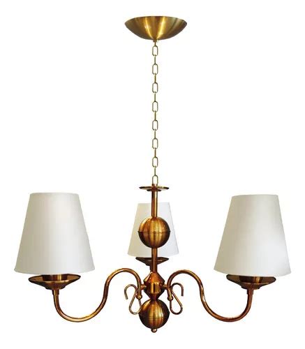 Lámpara candelabro de techo Ilumina Provençal color dorado 110V 220V