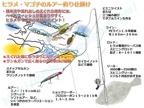 ヒラメ・マゴチのルアー釣り基本仕掛け 釣りお役立ち便利ガイド！