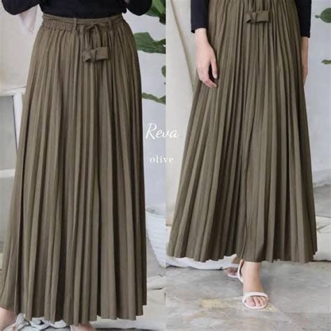 Jual Rok Plisket Dewasa Model Tali Lonceng Bisa Cod Shopee Indonesia