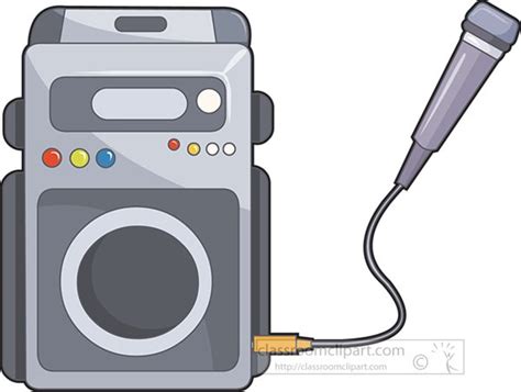 Entertainment Clipart - karaoke-machine-with-microphone-clipart ...