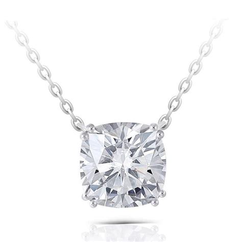 Moissanite Pendant Moissanite Necklace Moissanite Jewelry