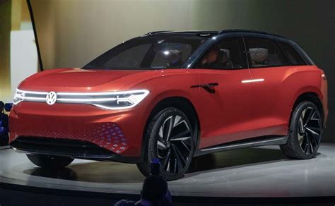 Volkswagen Id Roomzz Concept Showcased Likely To Take On Tesla Model X