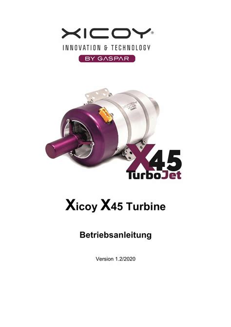 PDF Xicoy X45 TurboJet Engine V2 German Corr DOKUMEN TIPS