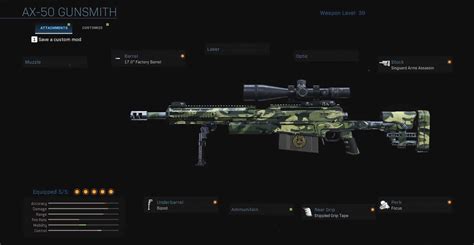 Call Of Duty Modern Warfare AX 50 Meilleur Sniper Du Jeu