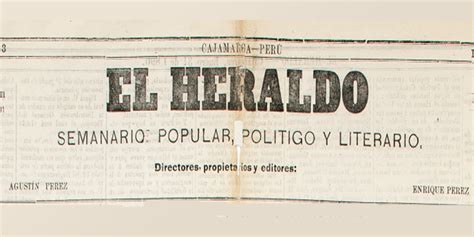 El Heraldo (Cajamarca, 1889-1899) – Fuentes Históricas del Perú