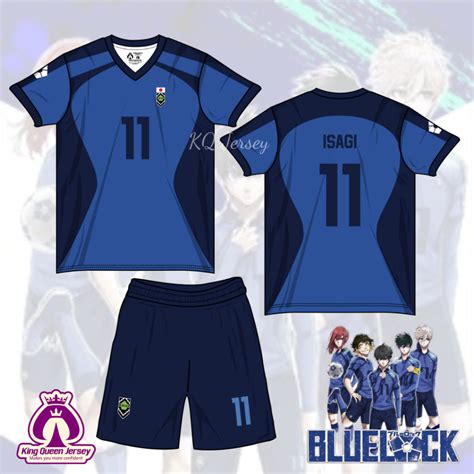 Jual Kq Jersey Futsal Bola Blue Lock Eleven Fullprint Dewasa Anak