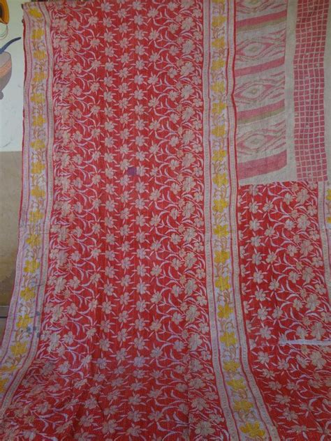 Vintage Kantha Quilt India By Jaisalmerhandloom On Etsy