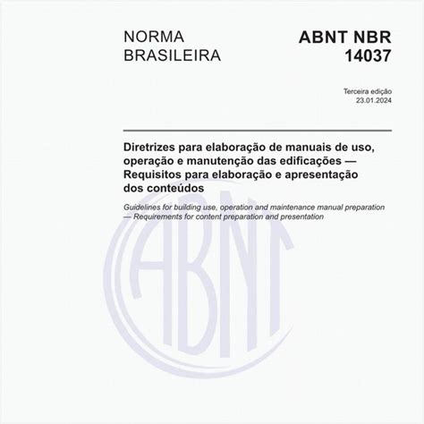 Target Normas ABNT NBR 14037 NBR14037 Diretrizes para elaboração