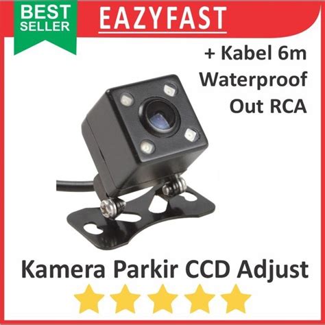 Jual Sensor Kamera Parkir Adj Mundur Belakang Mobil CCD RCA Rear Car