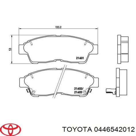 Toyota Pastillas De Frenos Delanteras