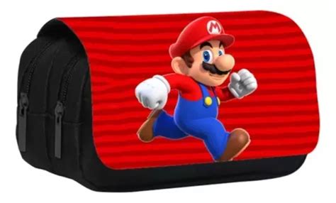 Estuche Escolar Grande Modelo Super Mario Bros Cuotas Sin Inter S