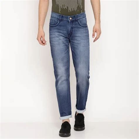 Slim Fit Plain Men Denim Jeans Blue At Rs Piece In New Delhi Id