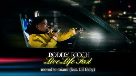 Roddy Ricch Moved To Miami Feat Lil Baby Official Audio Youtube