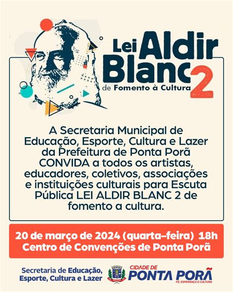 Cultura Realiza Primeira Escuta P Blica Sobre Lei Aldir Blanc Nesta