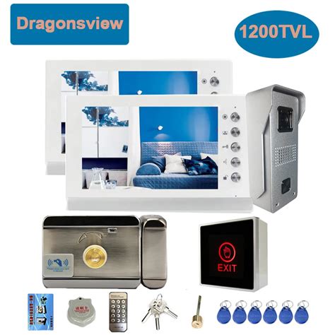 Dragonsview Sistema De Videoportero Con Cable 7 Pulgadas Con