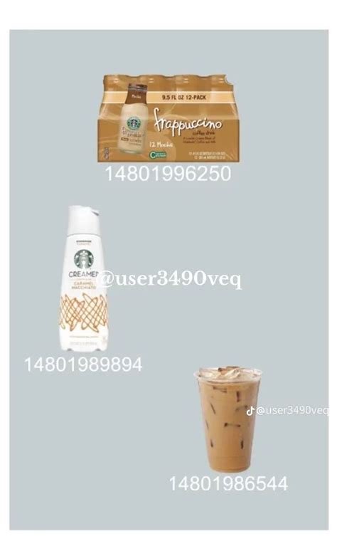 Bloxburg Starbucks Menu Bloxburg Decals Codes Coffee Decal Cafe Sign