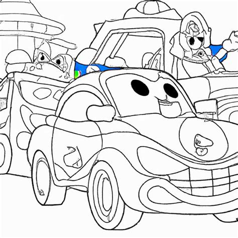 Desenhos De Carros Da Disney Para Imprimir E Colorir Pintar