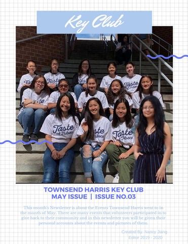 Townsend Harris Key Club - May Issue No.03 - 2019-2020 by Townsend Harris High School Key Club ...