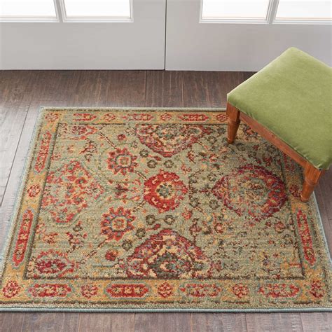 Nourison Somerset St90 Light Green Area Rug Incredible Rugs And Decor