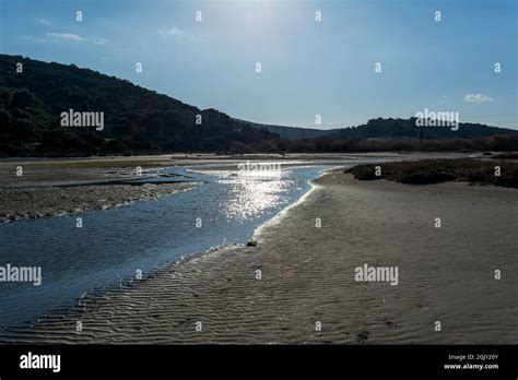 View Of The Famous Wetland At Vravrona At Attica Mesogeia Greece