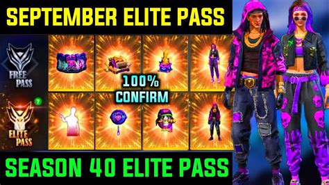 September Elite Pass Free Fire 2021 Free Fire Season 40 Elite Pass Full