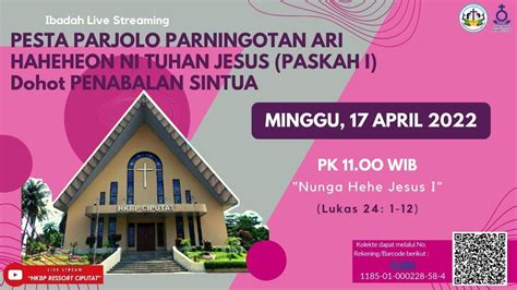 Pesta Parjolo Parningotan Ari Haheheon Ni Tuhan Jesus Dohot Penabalan