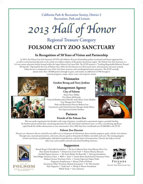 Folsom Zoo Sanctuary - Partnership for Quality Living