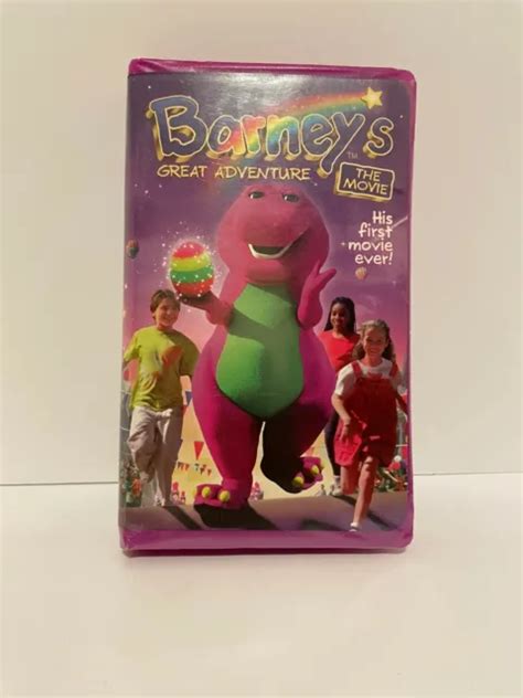 BARNEYS GREAT ADVENTURE Movie VHS Video Tape RARE Sing Along Purple