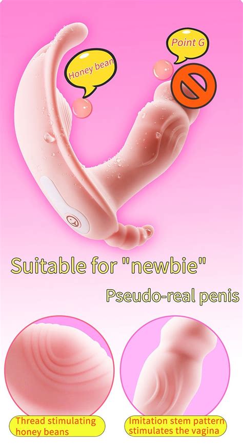 Wearable Butterfly Dildo Vibrator For Women G Spot Clitoris Stimulator