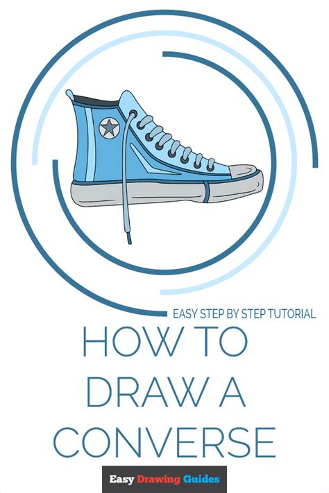 How To Draw A Converse Really Easy Drawing Tutorial