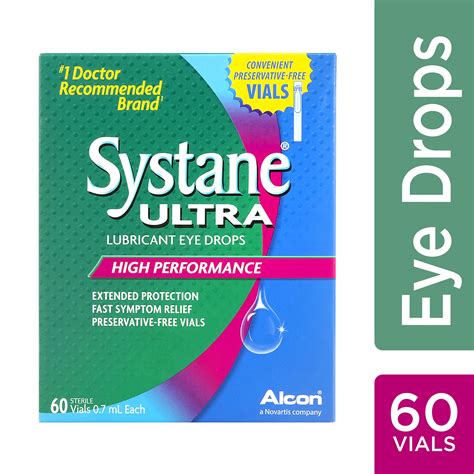 Systane Ultra Lubricant Eye Drops For Dry Eye Symptoms 60 Preservative