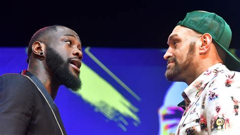 Boxing News Deontay Wilder And Tyson Fury Engage In War Of Words