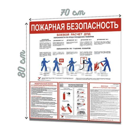 Заказать Стенд пожарная безопасность стандарт в типографии Принт 24 Москва