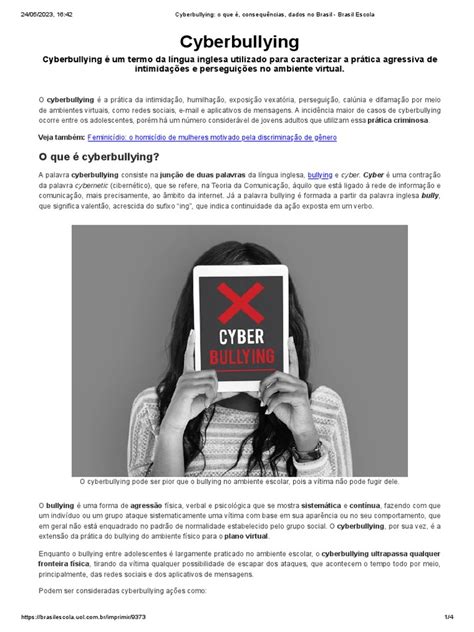 Cyberbullying O Que É Consequências Dados No Brasil Brasil Escola