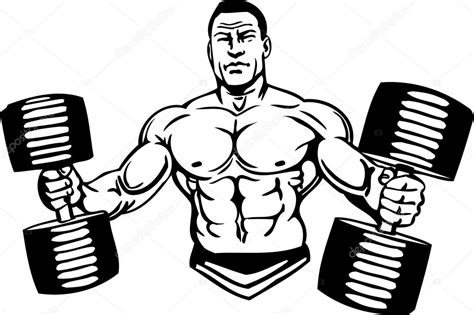 Bodybuilding and Powerlifting - vector. — Stock Vector © Digital ...