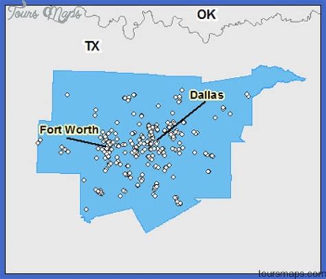 map of dfw area cities Archives - ToursMaps.com