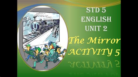 Std 5 English Unit 1 The Mirror Activity 5 English Grammar Pronouns