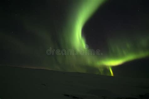 Aurora Borealis Northern Lights Teriberka Murmansk Region Stock