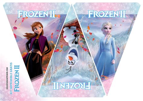 KIT IMPRIMIBLE FROZEN II GRATIS Completo Calidad Profesional Ideas