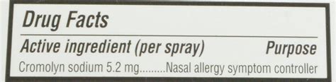 Nasalcrom Allergy Symptom Controller Nasal Spray 200 Sprays 88 Fl Oz